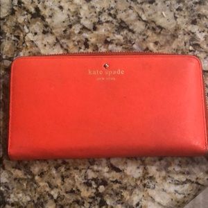 Kate Spade Orange Wallet
